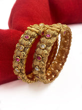 Gold Plated Artificial Openable Golden Bangles For Ladies By Gehna Shop Antique Golden Bangles